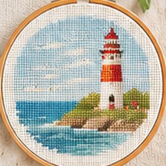 Lighthouse cross stitch pattern